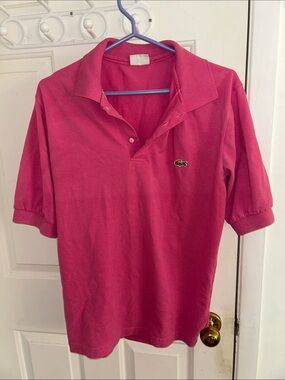 Lacoste Men’s Hot Pink Pique Polo